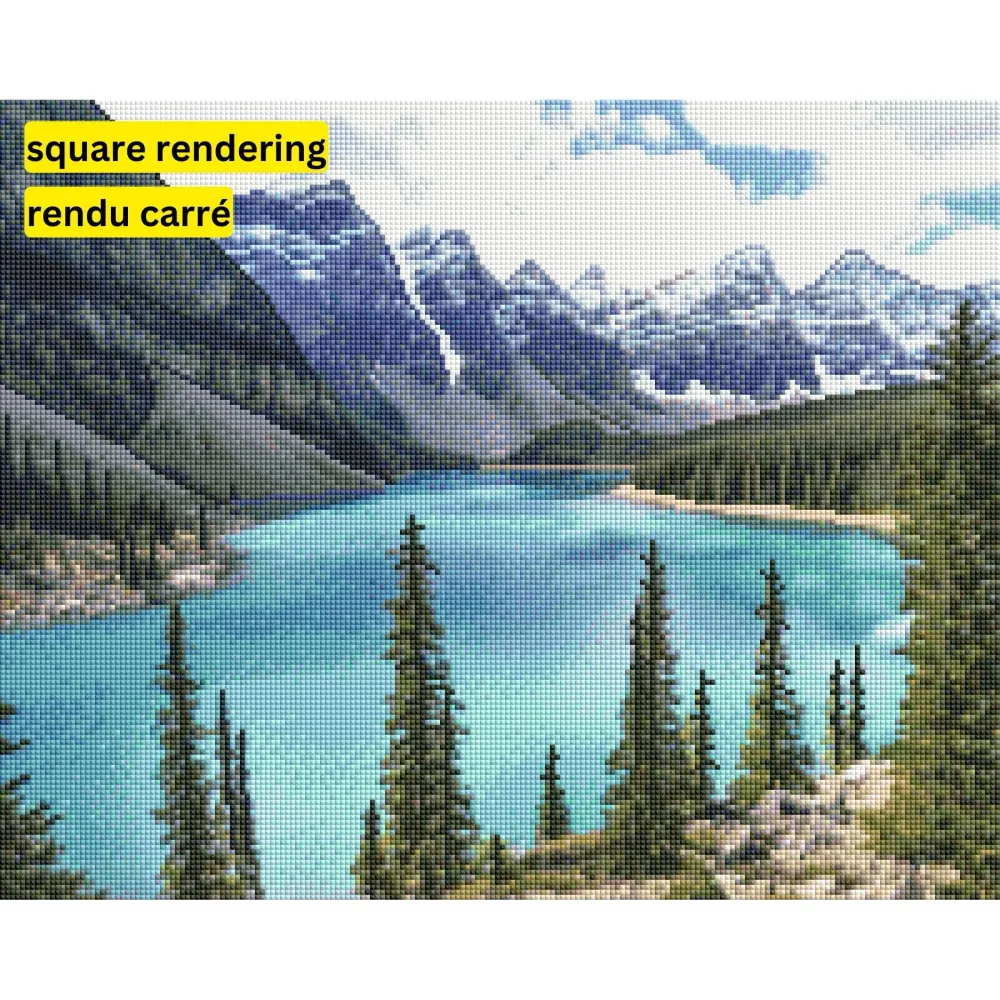 Tranquillité turquoise-Lac Moraine