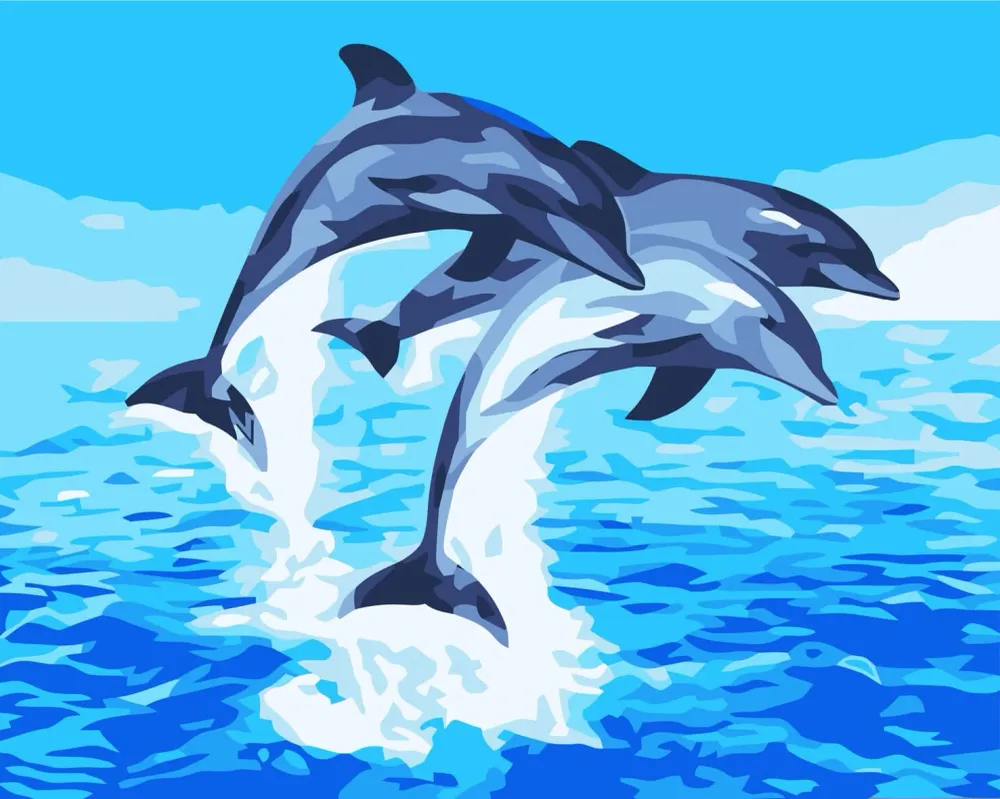 Trio de dauphins