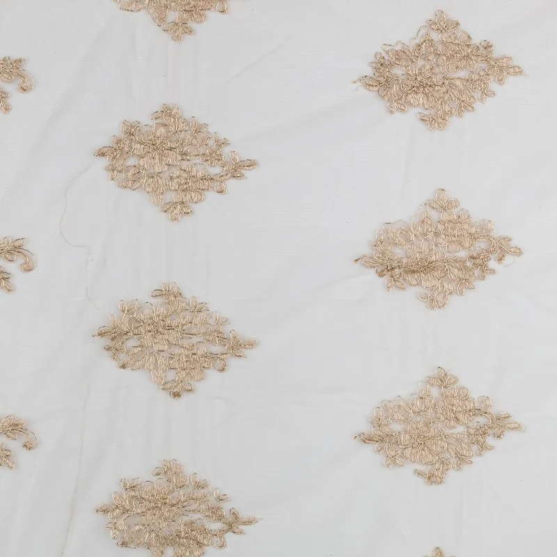 Tulle Rebrodé Beige