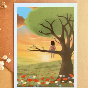 Carte « Rêve d’enfant » Une bulle de couleur