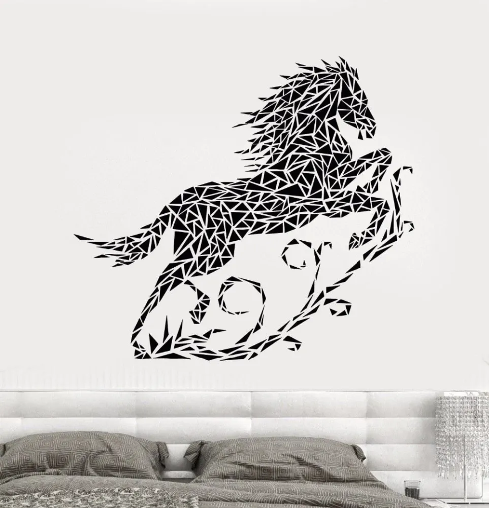 Sticker Mural Cheval Mosaïque Univers Cheval