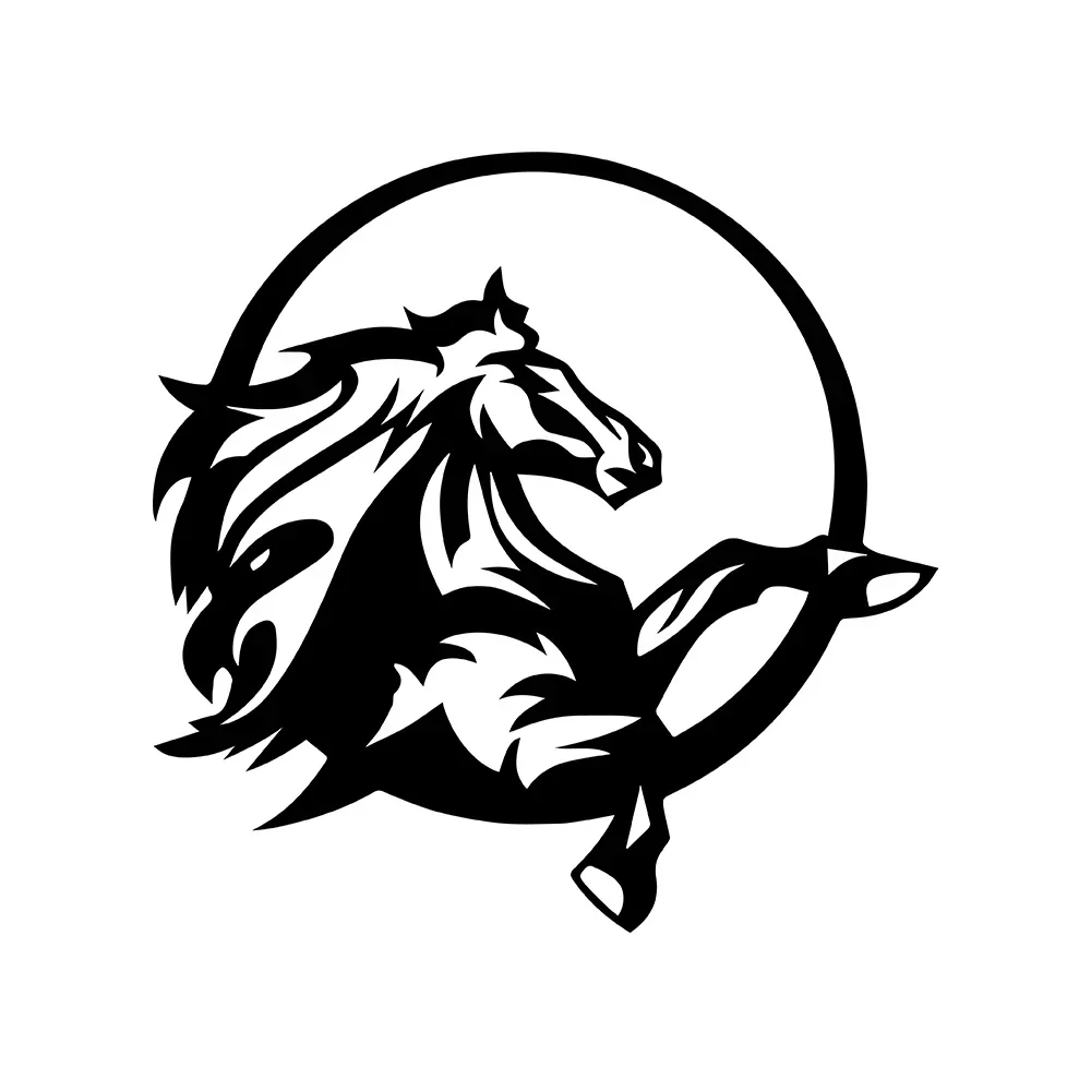 Sticker Étalon Sauvage au Galop Univers Cheval