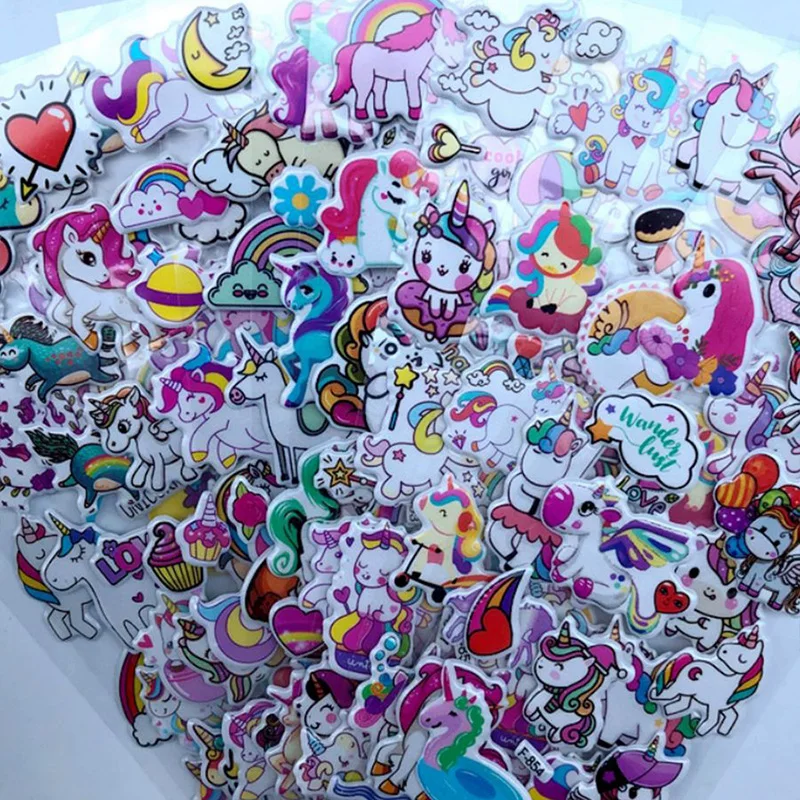 Stickers 3D Licornes "Bubble" Univers Cheval