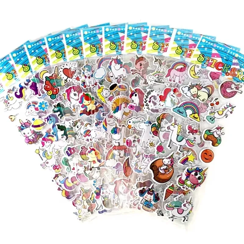 Stickers 3D Licornes "Bubble" Univers Cheval