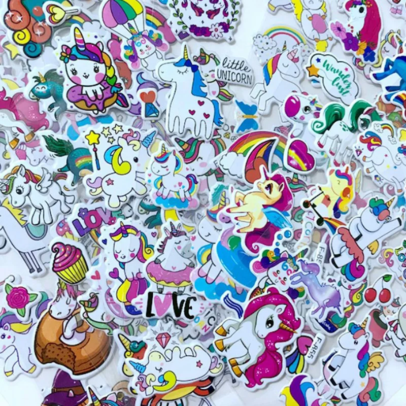 Stickers 3D Licornes "Bubble" Univers Cheval