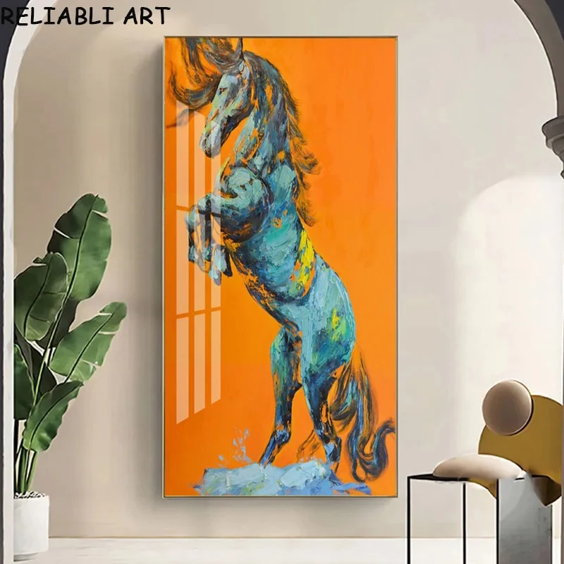 Toile Cheval Cabré Coloré Univers Cheval