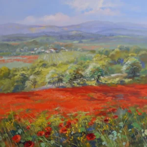 Ute Herrmann - Champs de coquelicots - Provence