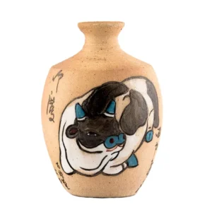 Vase n° 36508, cuisson au bois/céramique/peinture à la main