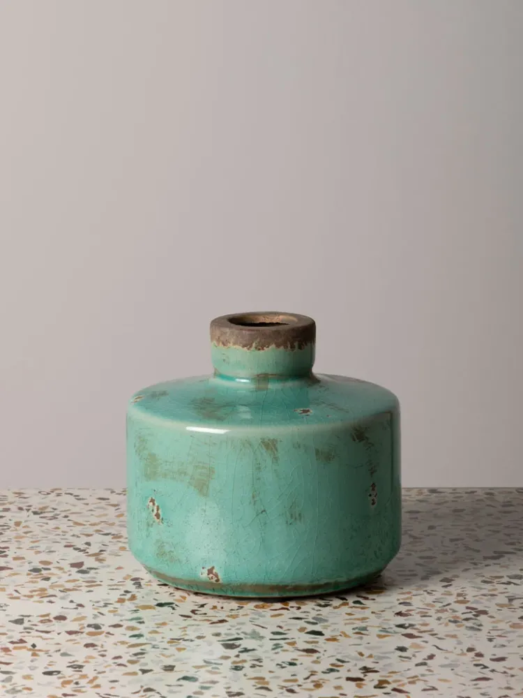 Vase bouteille - Vert d'eau