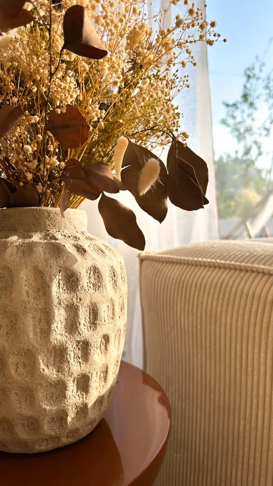 Vase béton beige MESA