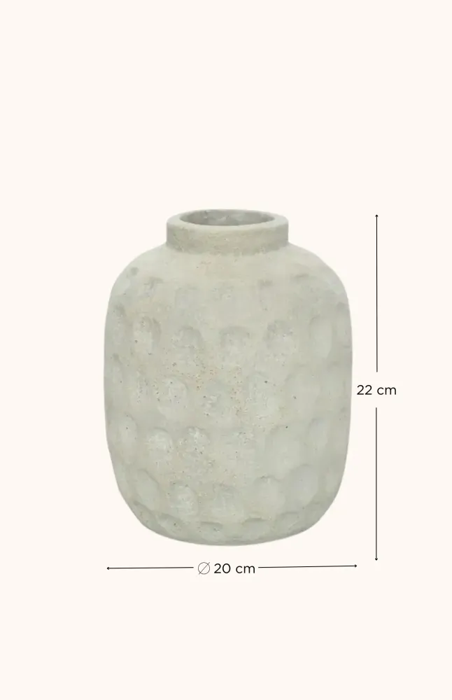 Vase béton beige MESA