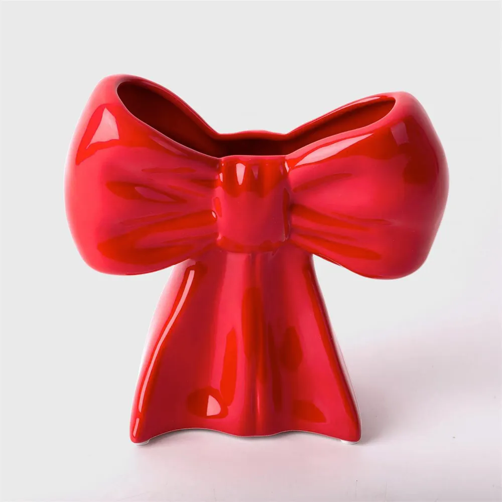 Vase en céramique - Boucle rouge