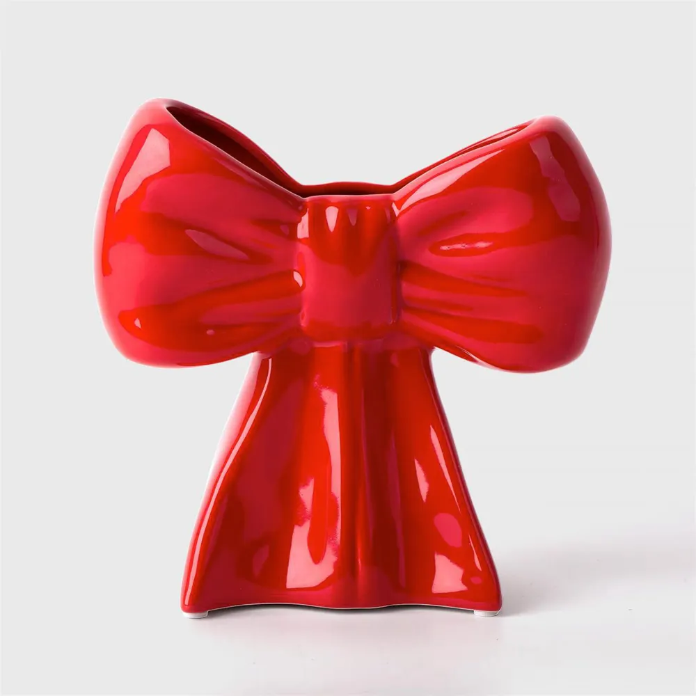 Vase en céramique - Boucle rouge