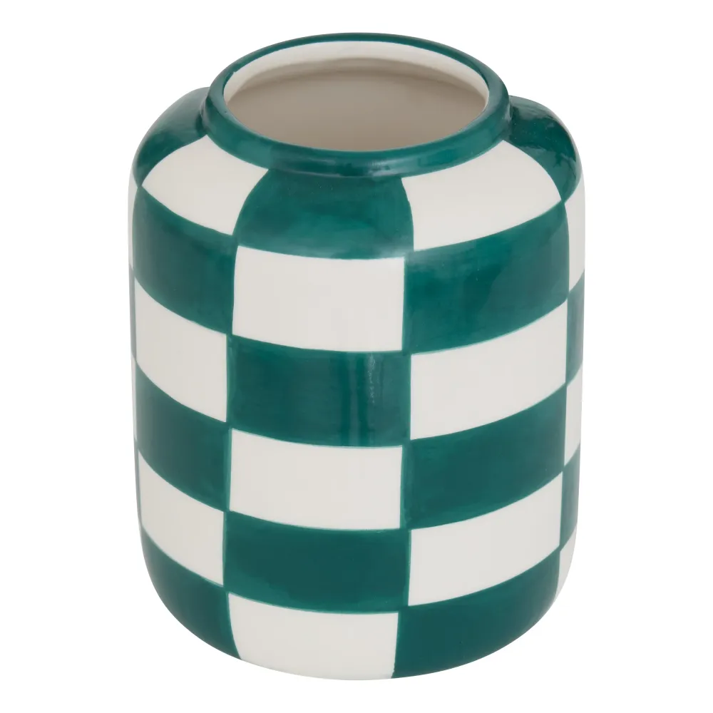 Vase en Céramique Fruité Atmosphera - 23x20x33cm - Beige/Jaune