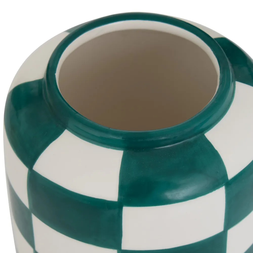 Vase en Céramique Fruité Atmosphera - 23x20x33cm - Beige/Jaune