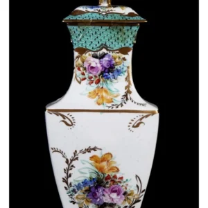Vase français ancien des années 1900 en porcelaine, manufacture de Limoges