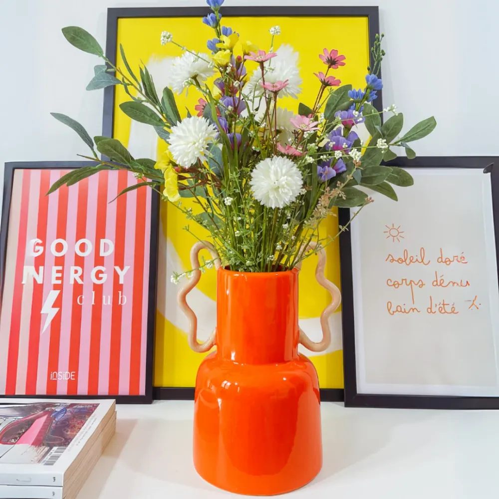 Vase orange Althea