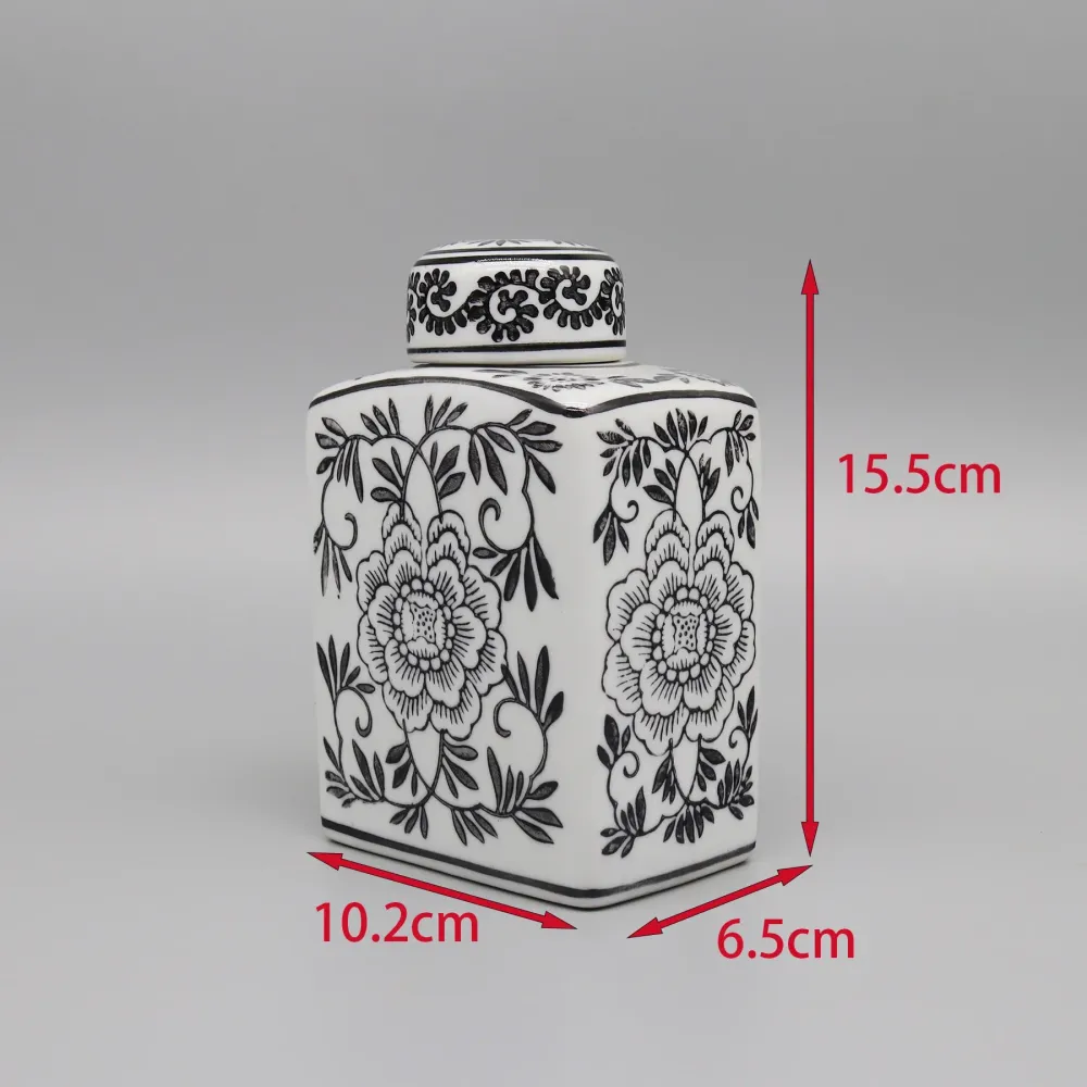 Vase plat en céramique émaillée moderne pour décoration intérieure