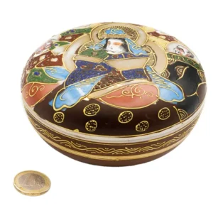 Vase en porcelaine japonaise Satsuma peint à la main # 93737