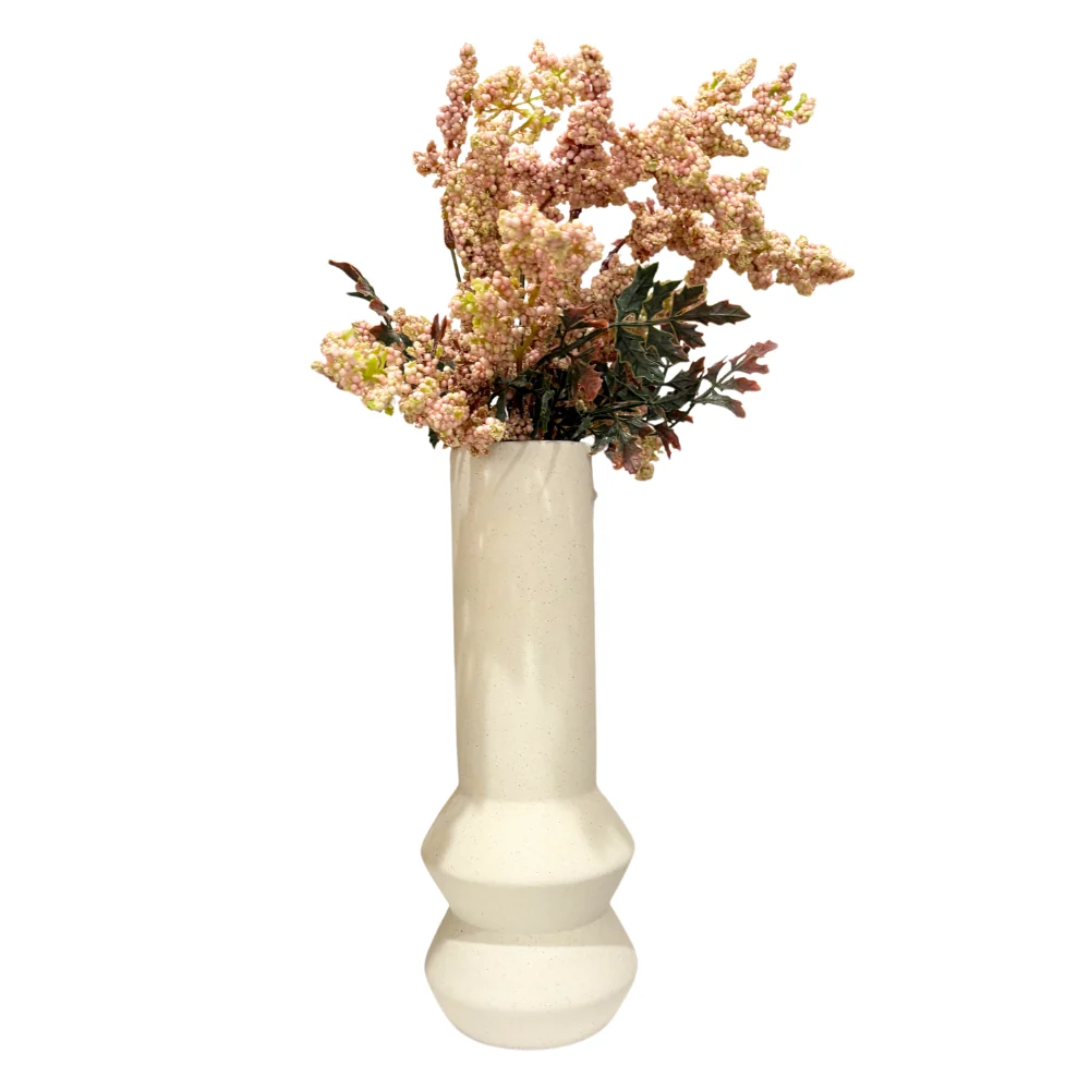 Vase stockholm blanc en céramique nostalgia