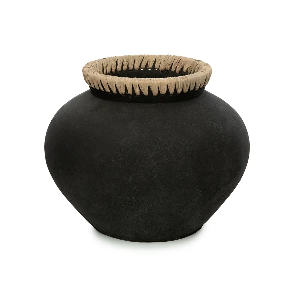 Le Vase Styly - Noir Naturel - L