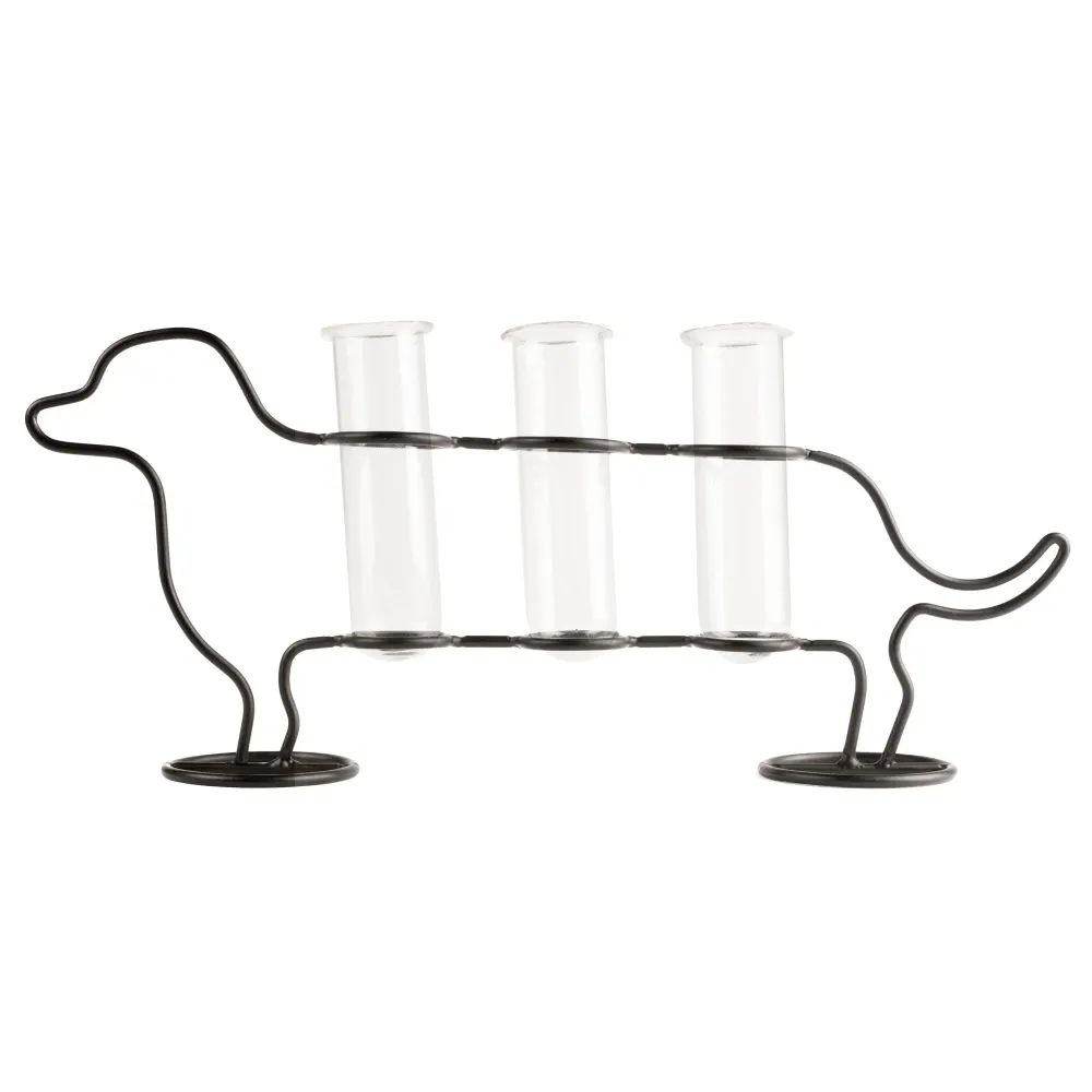 Vase Teckel 3 Tubes