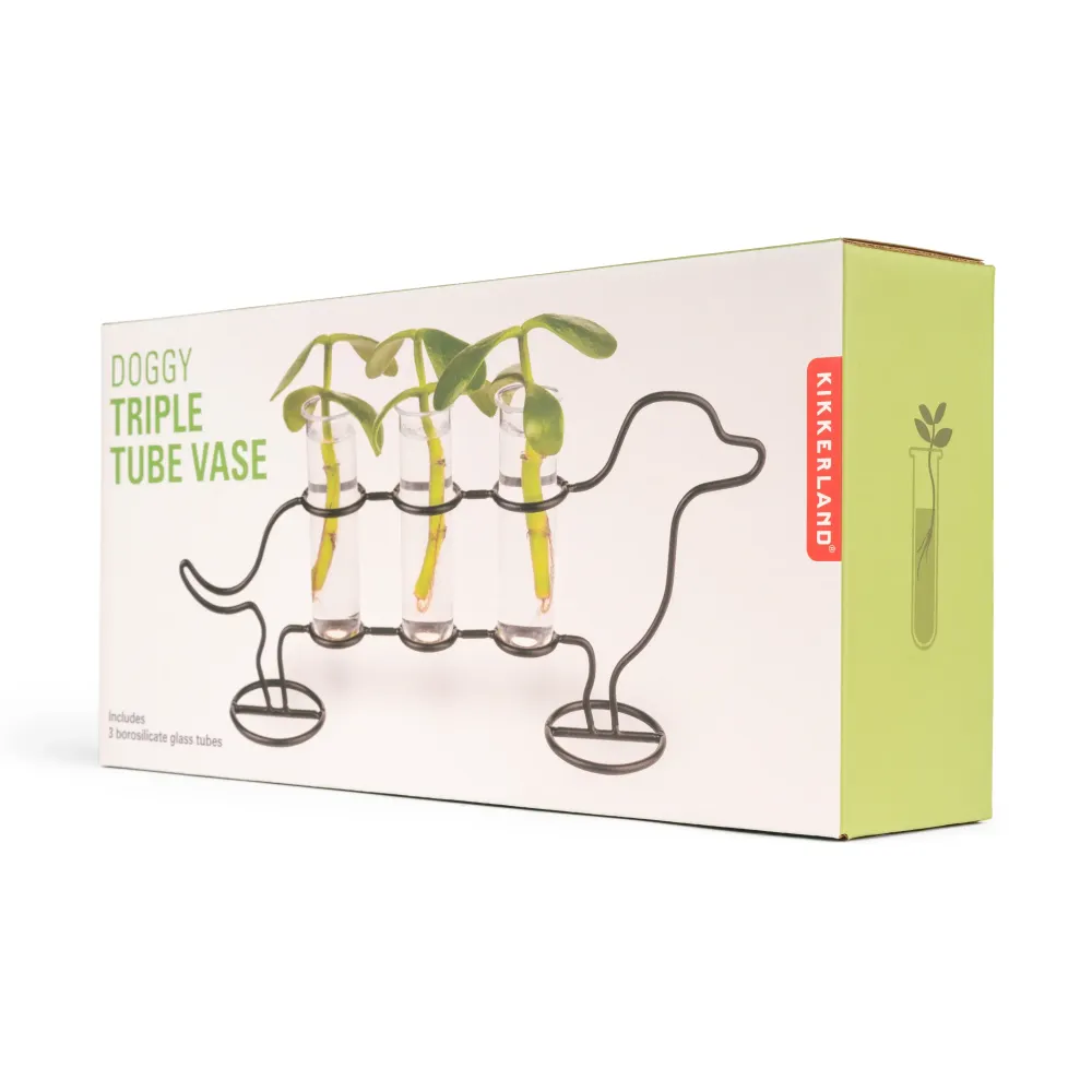Vase Teckel 3 Tubes