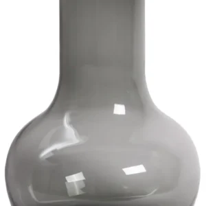 Vase en verre gris - h37cm, Ø25cm