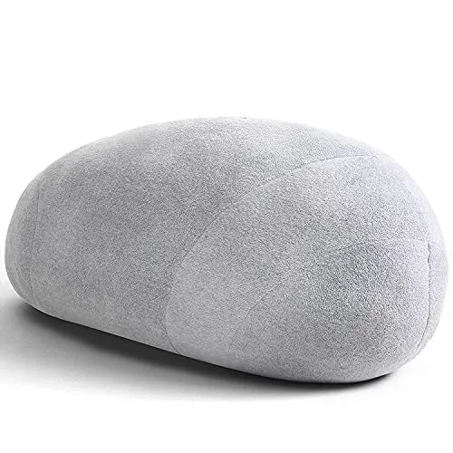 VERCART Gros Coussin de Sol Créatif Rond, énorme Pouf de Décoration pour Salon Terrasse, Coussin Decoratif 3D Imitation Pi...