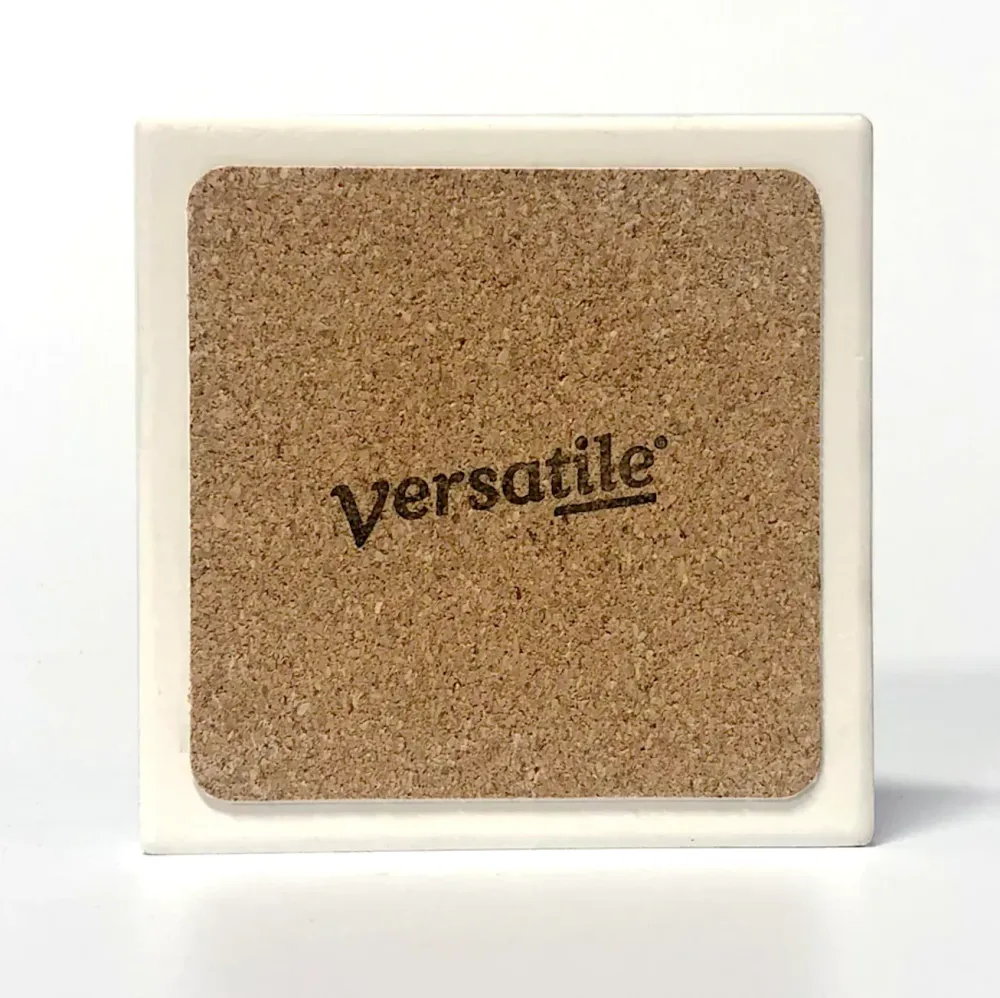 CBC Radio 1986-1992 Dessous de verre rétro en marbre Versatile