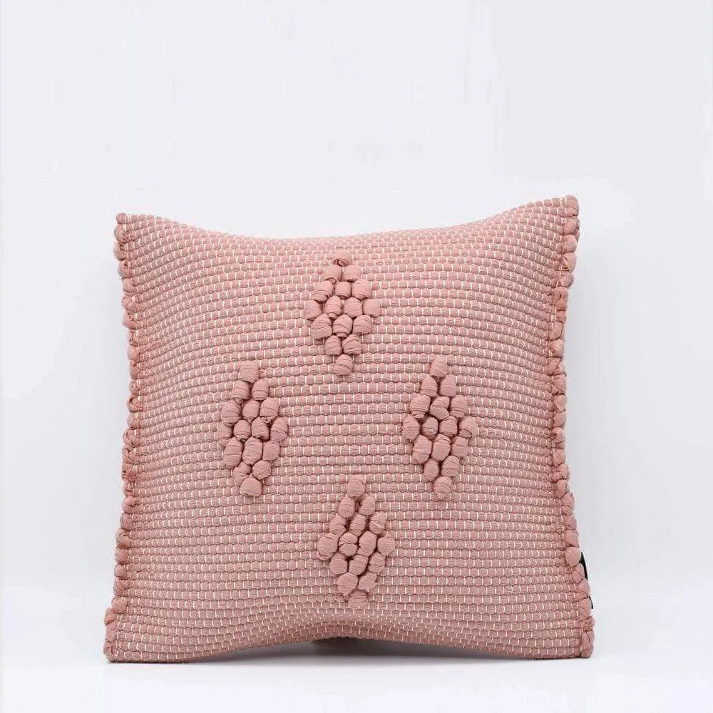 Housse de coussin 40x40 "Tapete de Trapo" - Rose VIAN