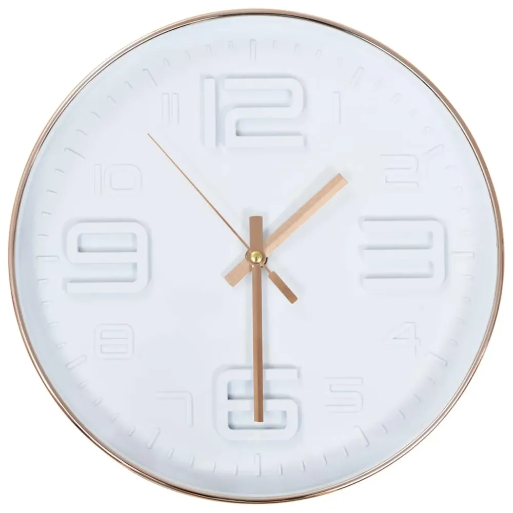 vidaXL Horloge murale avec aspect de cuivre 30,5 cm