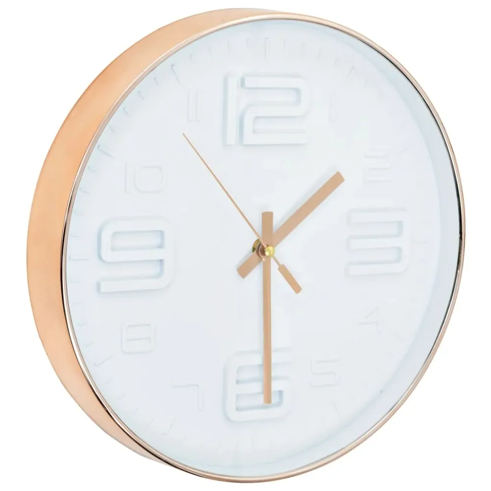 vidaXL Horloge murale avec aspect de cuivre 30,5 cm