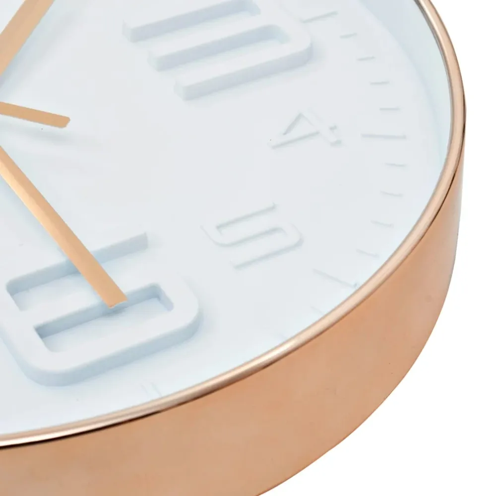 vidaXL Horloge murale avec aspect de cuivre 30,5 cm