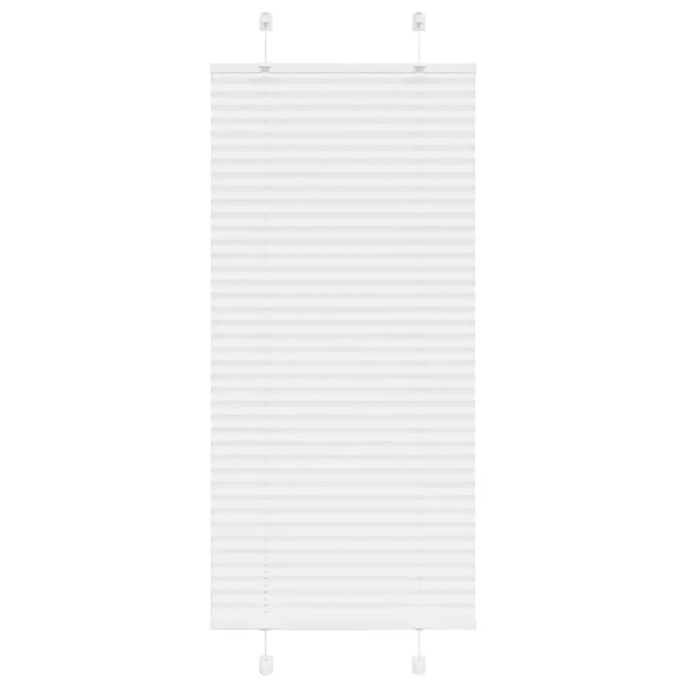 vidaXL Store plissé blanc 60x150 cm largeur du tissu 59,4 cm polyester