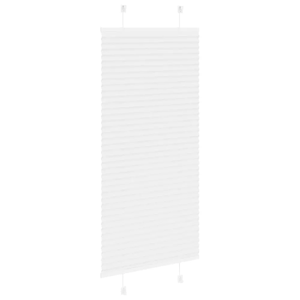 vidaXL Store plissé blanc 60x150 cm largeur du tissu 59,4 cm polyester