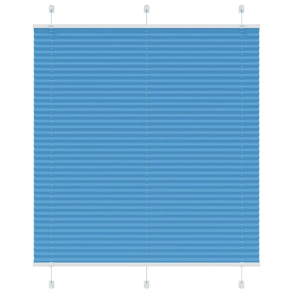 vidaXL Store plissé bleu 120x100 cm largeur du tissu 119,4cm polyester