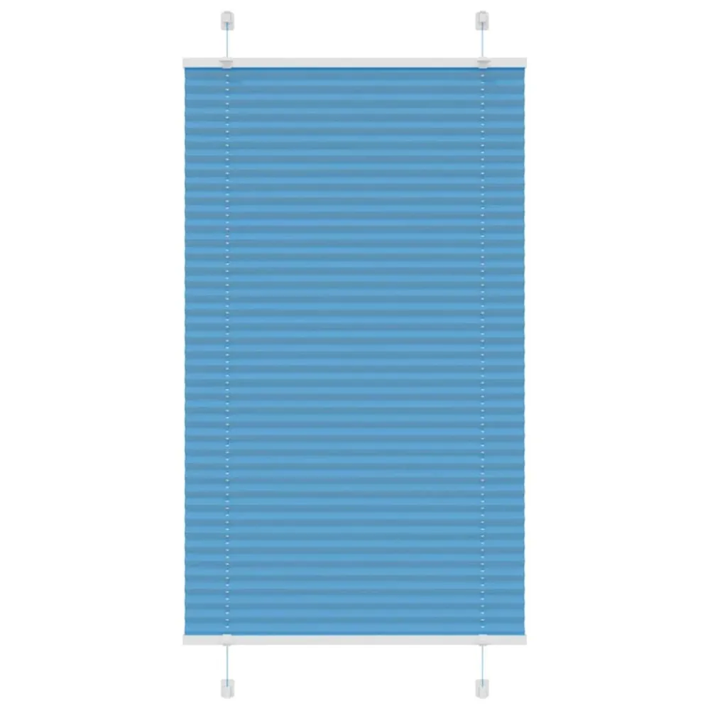vidaXL Store plissé bleu 70x150 cm largeur du tissu 69,4 cm polyester