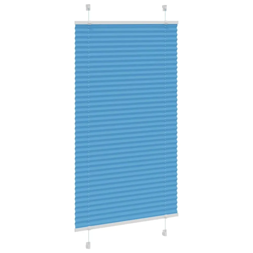 vidaXL Store plissé bleu 70x150 cm largeur du tissu 69,4 cm polyester