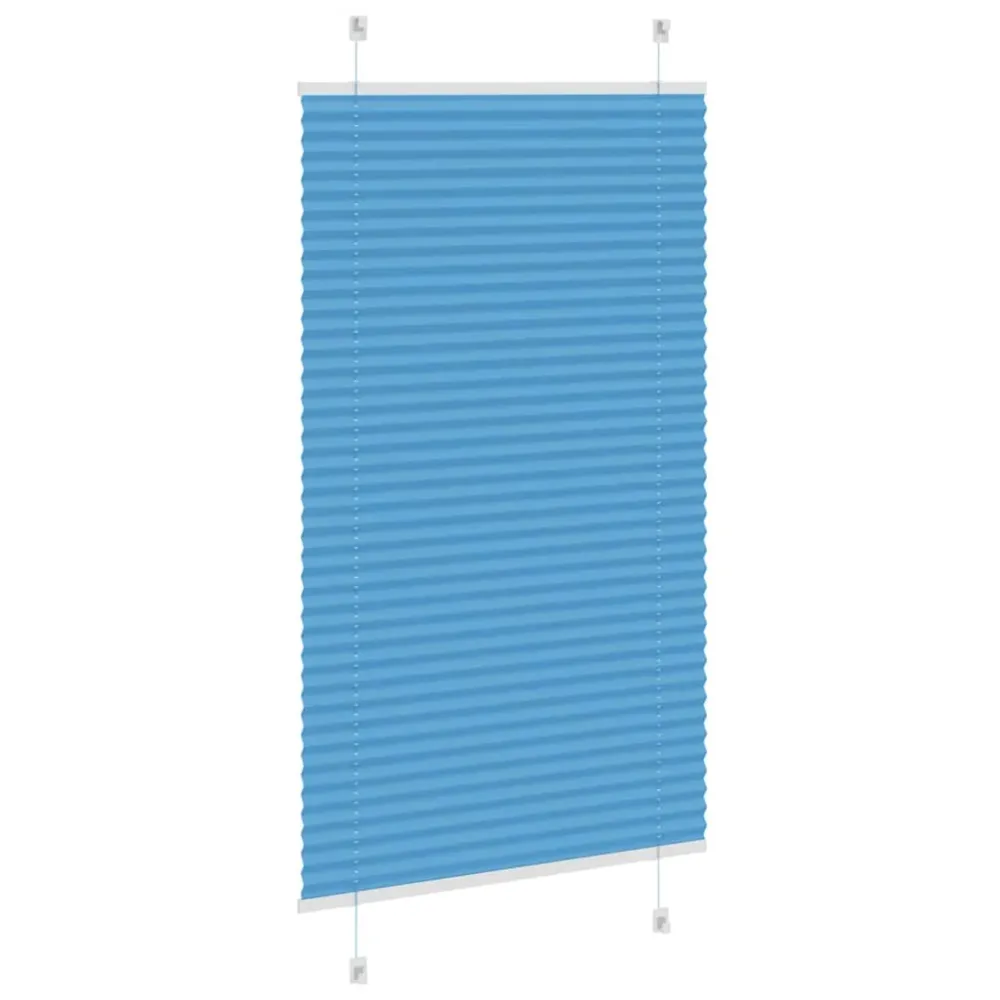 vidaXL Store plissé bleu 70x150 cm largeur du tissu 69,4 cm polyester