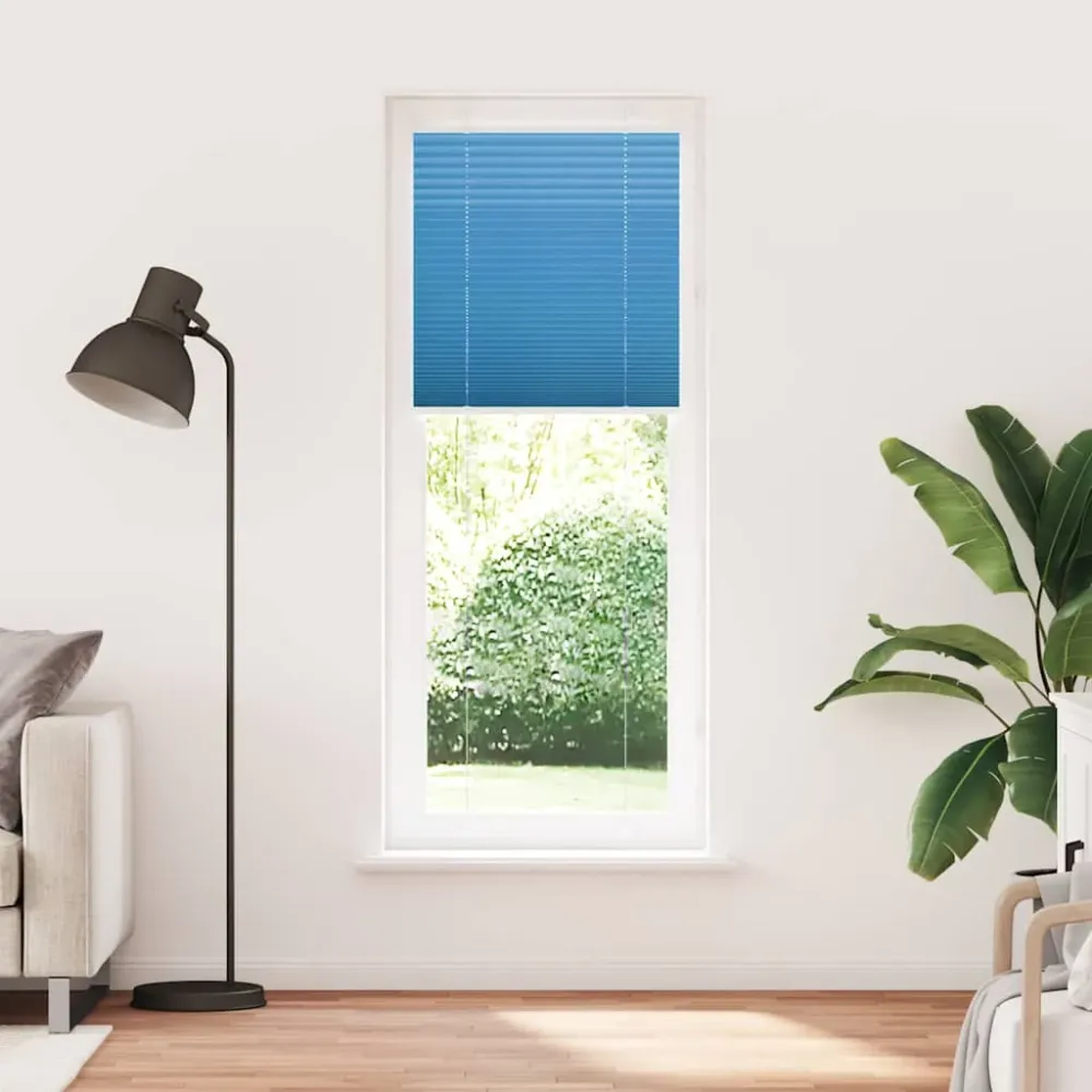 vidaXL Store plissé bleu 70x200 cm largeur du tissu 69,4 cm polyester