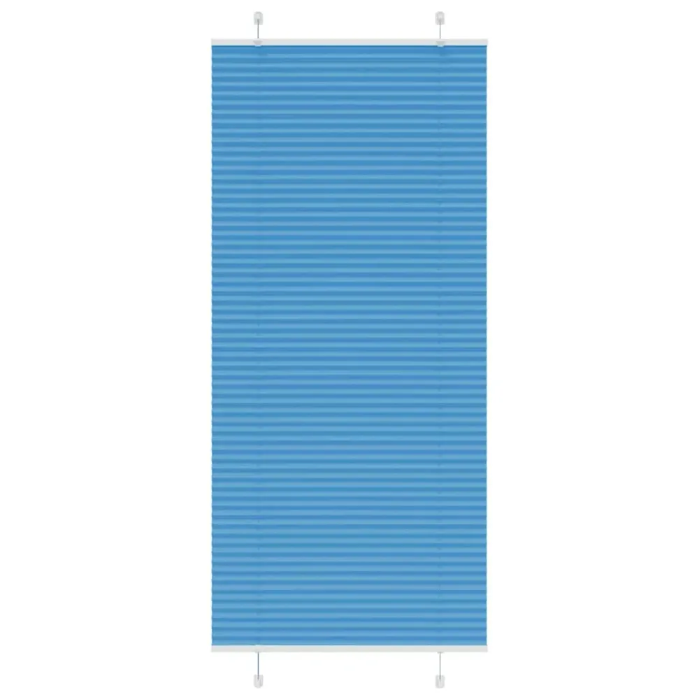 vidaXL Store plissé bleu 95x200 cm largeur du tissu 94,4 cm polyester