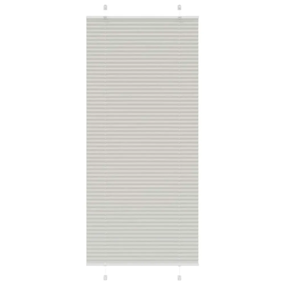 vidaXL Store plissé gris clair 85x200 cm largeur du tissu 84,4 cm