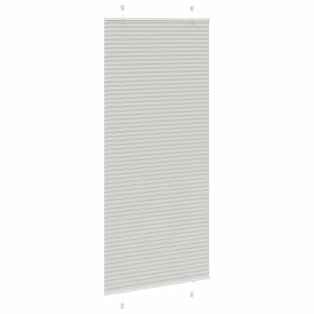 vidaXL Store plissé gris clair 85x200 cm largeur du tissu 84,4 cm