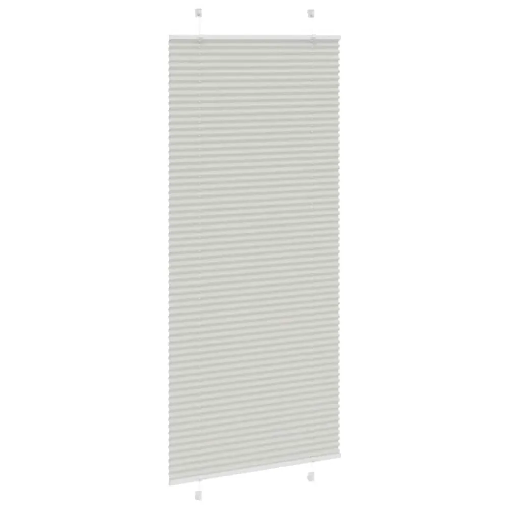 vidaXL Store plissé gris clair 85x200 cm largeur du tissu 84,4 cm