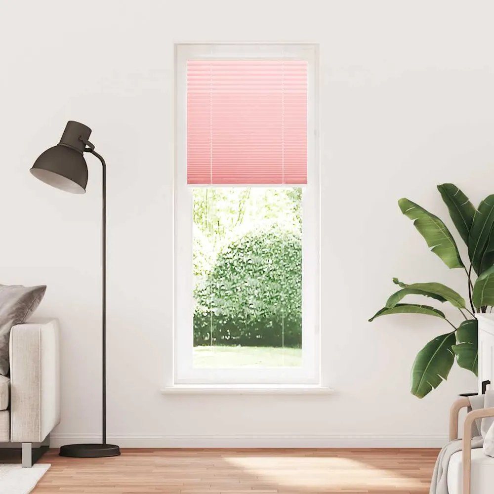 vidaXL Store plissé rose 80x200 cm largeur du tissu 79,4 cm polyester