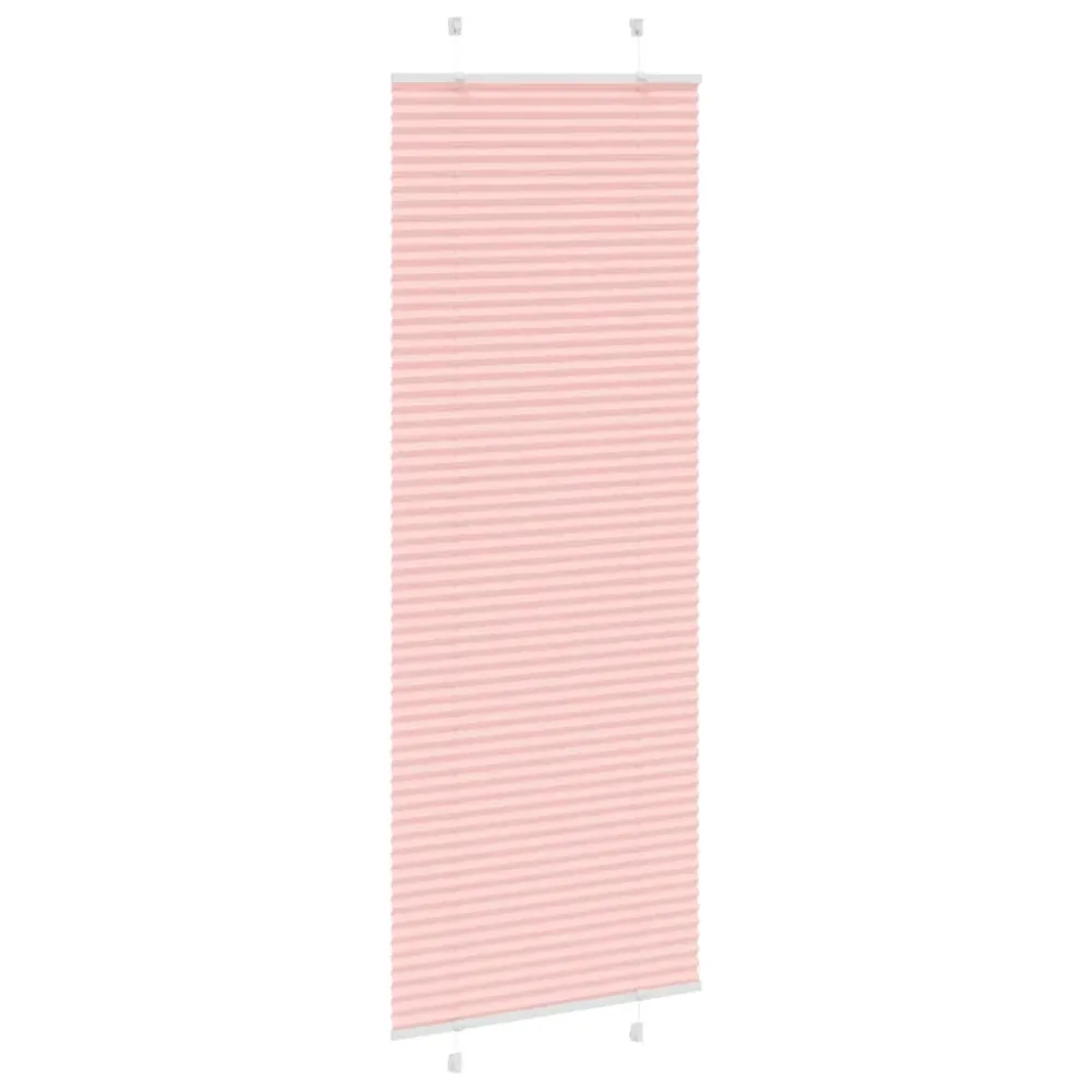 vidaXL Store plissé rose 80x200 cm largeur du tissu 79,4 cm polyester