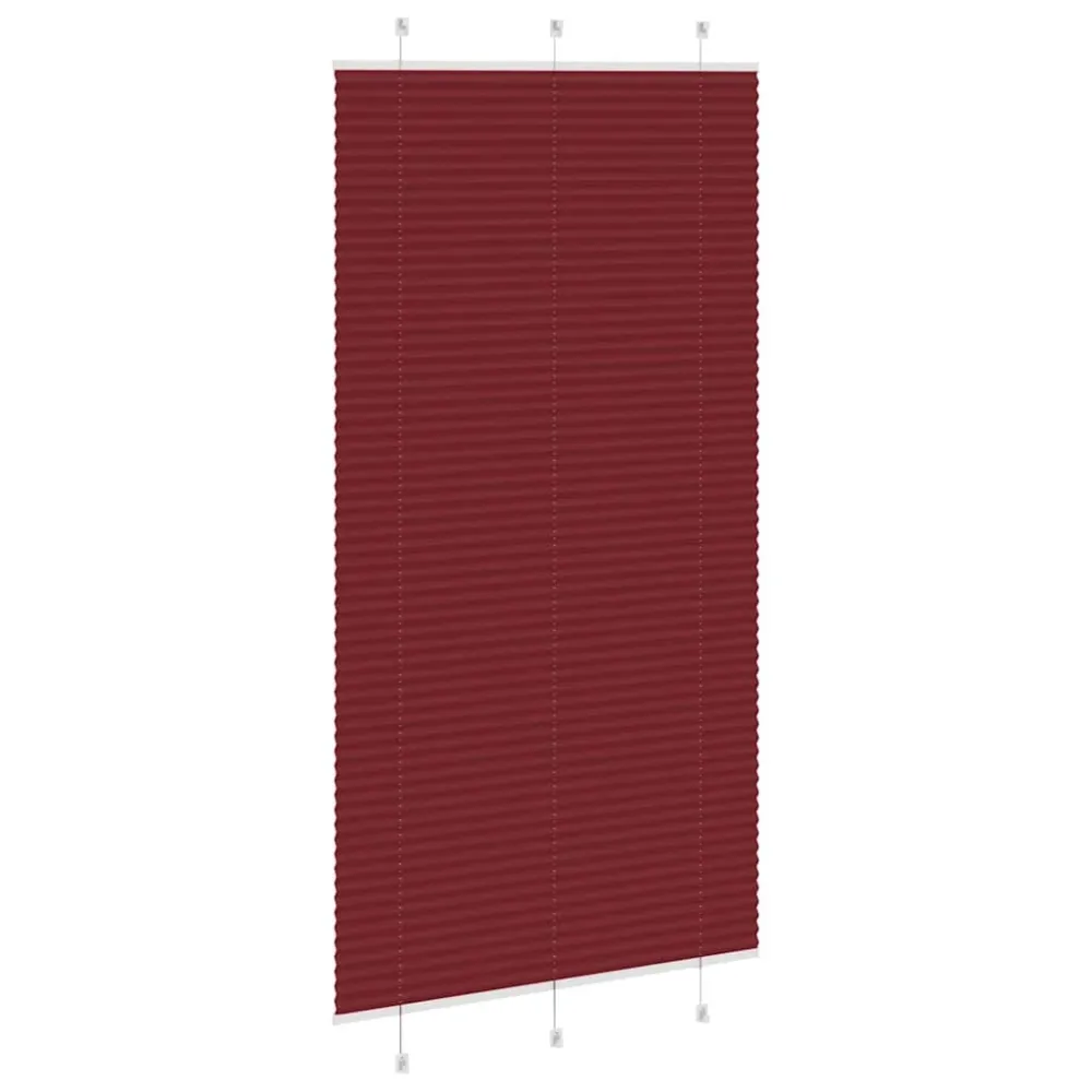 vidaXL Store plissé rouge bordeaux 105x200 cm largeur du tissu 104,4cm