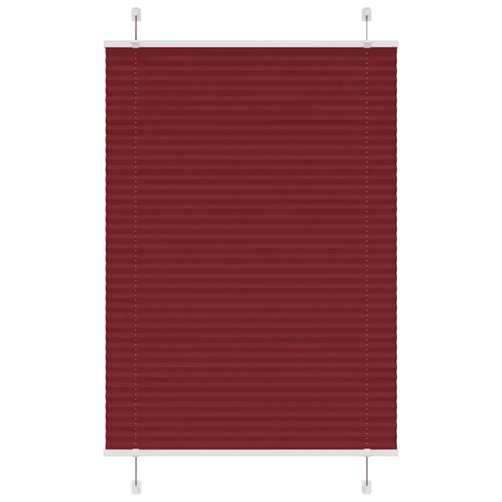 vidaXL Store plissé rouge bordeaux 90x100 cm largeur du tissu 89,4 cm