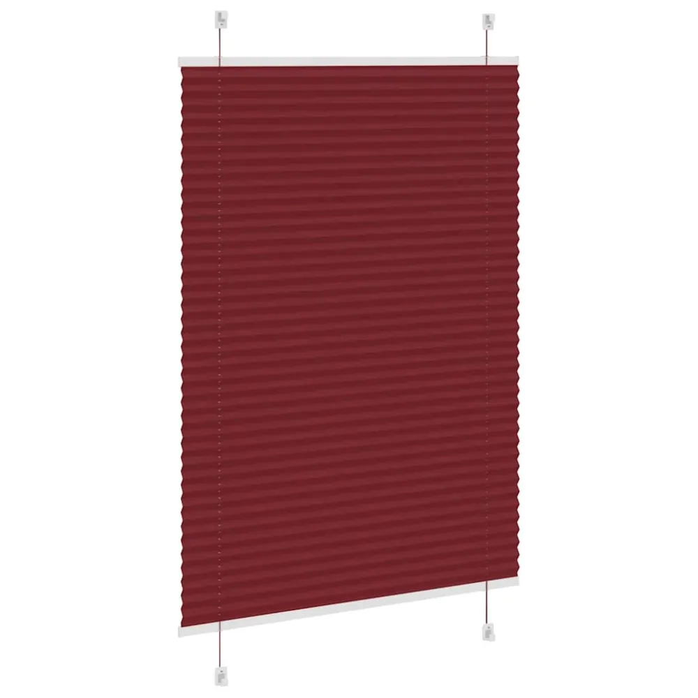 vidaXL Store plissé rouge bordeaux 90x100 cm largeur du tissu 89,4 cm